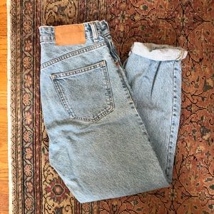 High waisted mom jeans